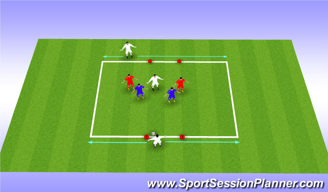 Football/Soccer Session Plan Drill (Colour): MDG - Bumper Small Sided Possession