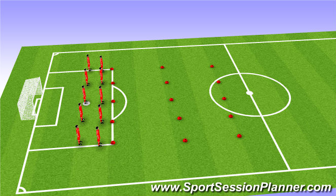Football/Soccer Session Plan Drill (Colour): Fun Game