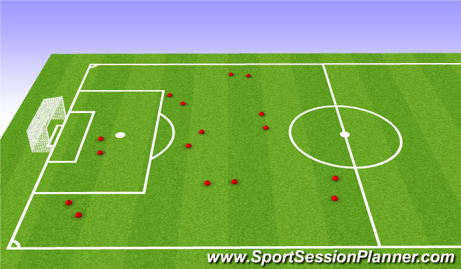 Football/Soccer Session Plan Drill (Colour): technical
