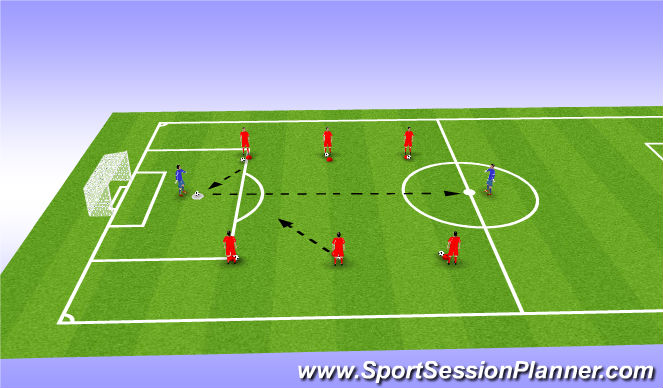 Football/Soccer Session Plan Drill (Colour): Fun Game