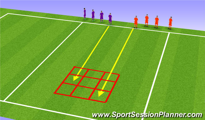 Football/Soccer Session Plan Drill (Colour): Warm Up 