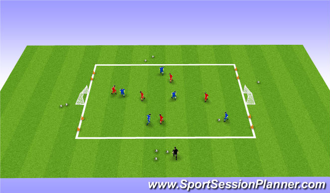 Football/Soccer Session Plan Drill (Colour): Screen 3