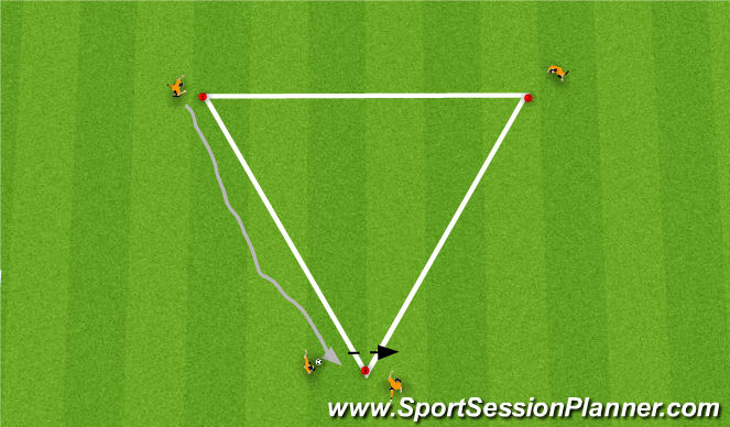 Football/Soccer Session Plan Drill (Colour): triangle