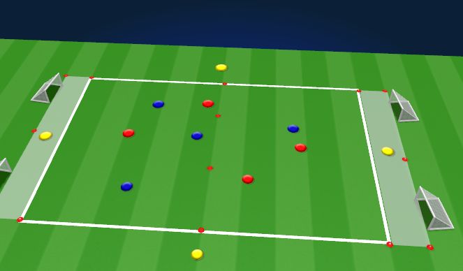 Football/Soccer Session Plan Drill (Colour): 5v5+4N