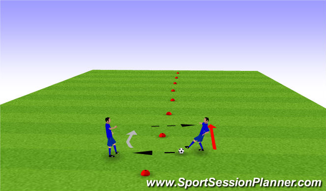 Football/Soccer Session Plan Drill (Colour): CL Warm Up