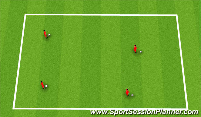 Football/Soccer Session Plan Drill (Colour): Warm Up: