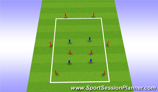 Football/Soccer Session Plan Drill (Colour): Set Up