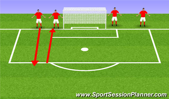 Football/Soccer Session Plan Drill (Colour): Warm Up