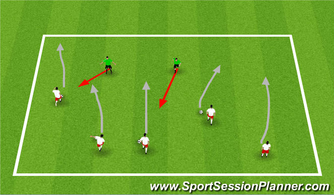 Football/Soccer Session Plan Drill (Colour): warm up