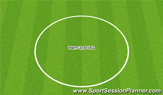 Football/Soccer Session Plan Drill (Colour): Warm Up