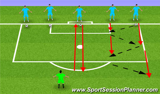 Football/Soccer Session Plan Drill (Colour): Warm Up