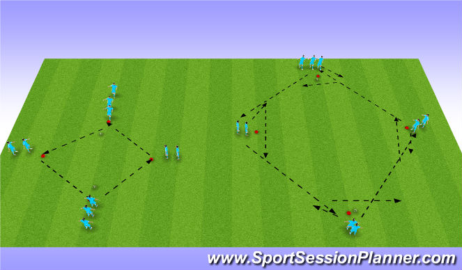 Football/Soccer Session Plan Drill (Colour): Stage 2