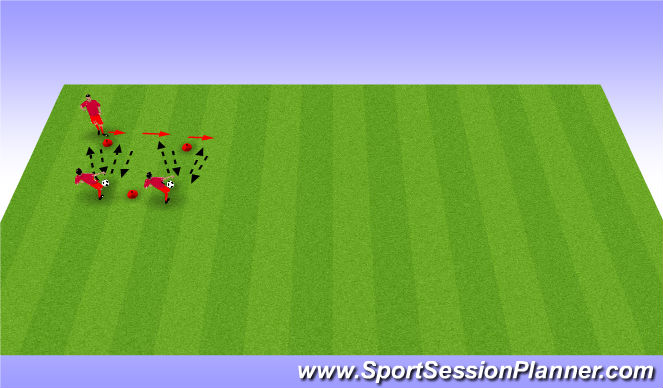 Football/Soccer Session Plan Drill (Colour): passing