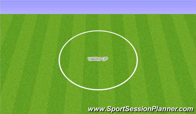 Football/Soccer Session Plan Drill (Colour): Warm Up
