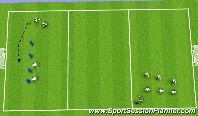 Football/Soccer Session Plan Drill (Colour): Groups