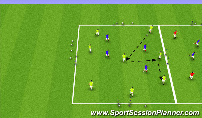Football/Soccer Session Plan Drill (Colour): SSG18
