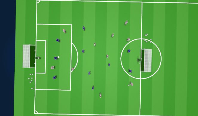 Football/Soccer Session Plan Drill (Colour): FAW UEFA B: Breaking Lines LSG - Attacking