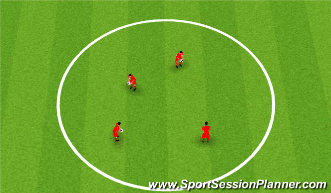 Football/Soccer Session Plan Drill (Colour): Ball Mastery