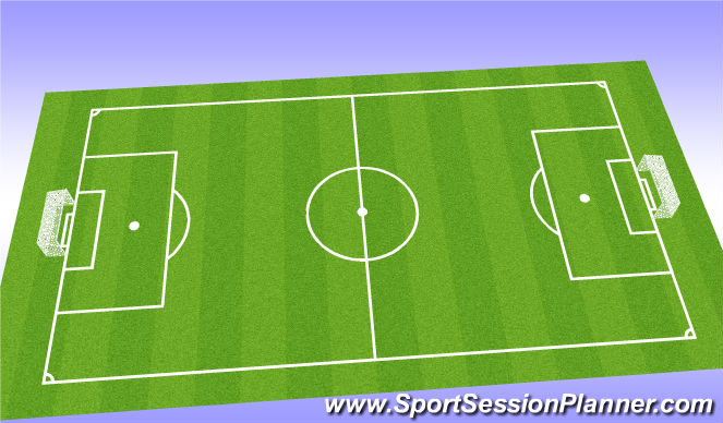 Football/Soccer Session Plan Drill (Colour): Scrimmage