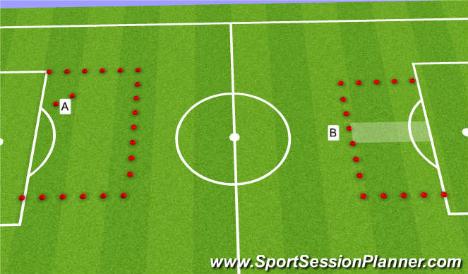Football/Soccer Session Plan Drill (Colour): Fun in the sun, SnT passing