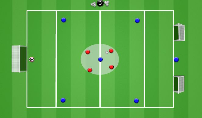 Football/Soccer Session Plan Drill (Colour): Reaction to Transition 