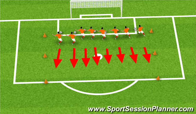 Football/Soccer Session Plan Drill (Colour): Pirates