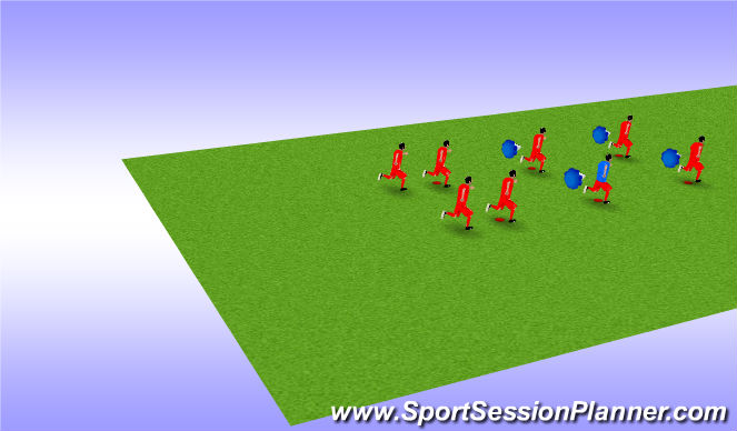 Football/Soccer Session Plan Drill (Colour): FIFA 11+