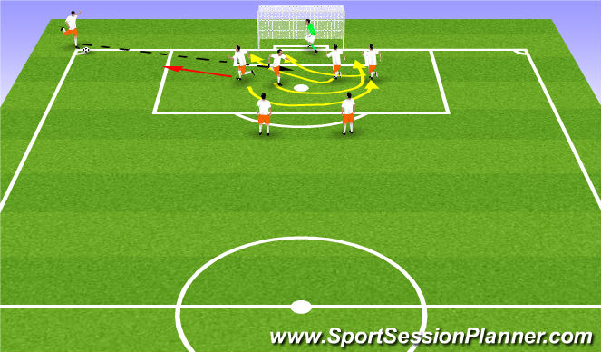 Football/Soccer Session Plan Drill (Colour): 1
