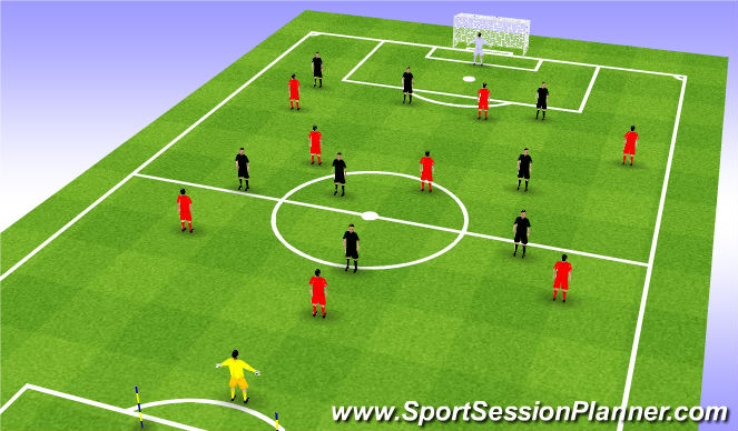 Football/Soccer Session Plan Drill (Colour): Cond Game
