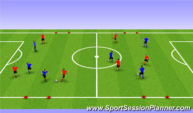 Football/Soccer Session Plan Drill (Colour): Free Play