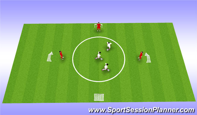 Football/Soccer Session Plan Drill (Colour): Conditioned Game
