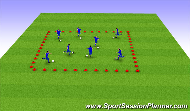 Football/Soccer Session Plan Drill (Colour): Screen 1