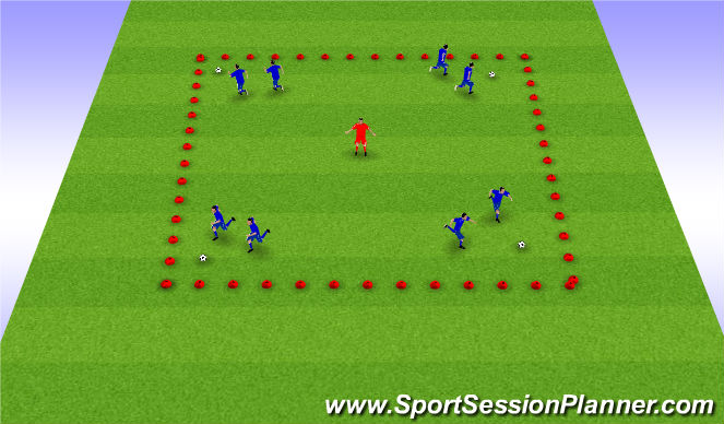 Football/Soccer Session Plan Drill (Colour): Screen 2