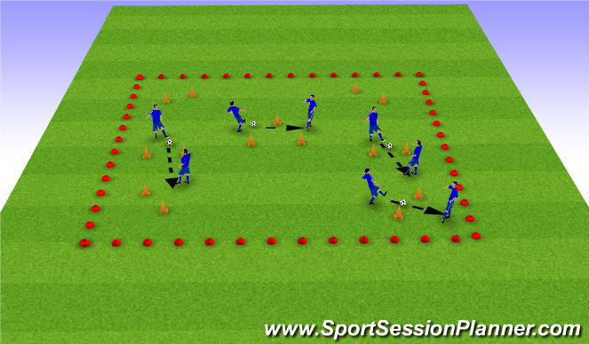 Football/Soccer Session Plan Drill (Colour): Screen 3