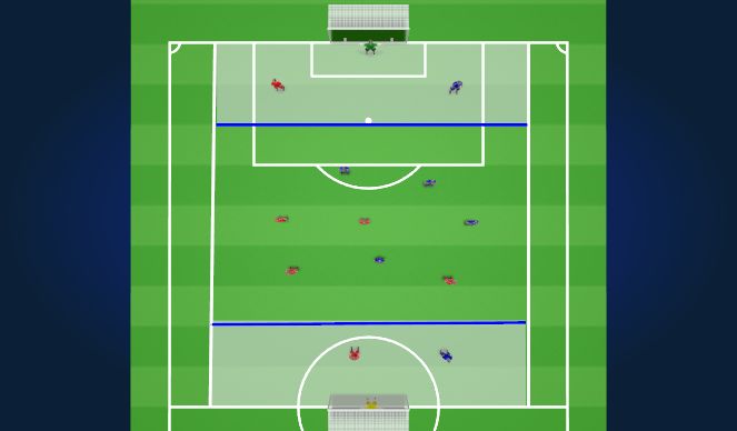 Football/Soccer Session Plan Drill (Colour): SSG