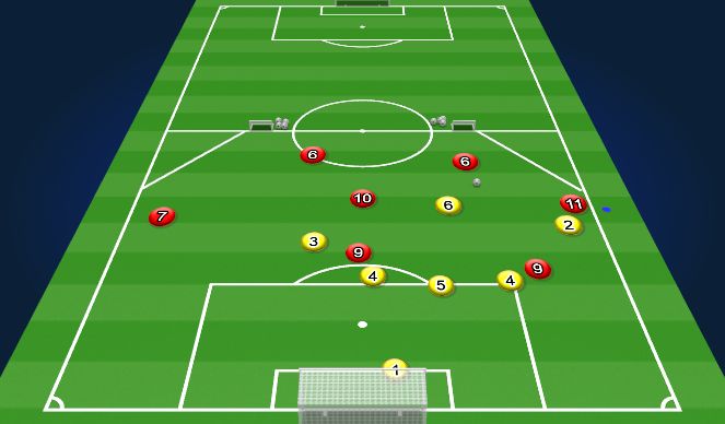 Football/Soccer Session Plan Drill (Colour): Block 1