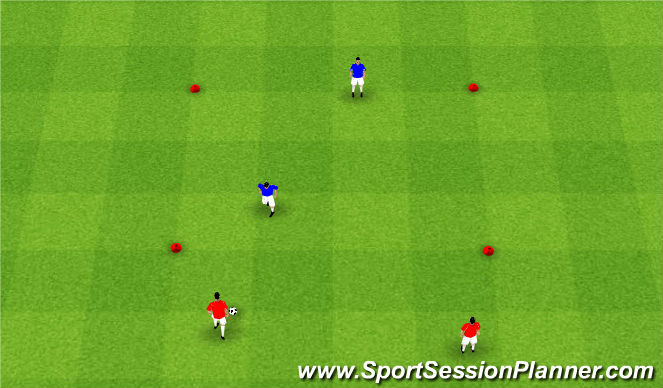 Football/Soccer Session Plan Drill (Colour): Stage 2