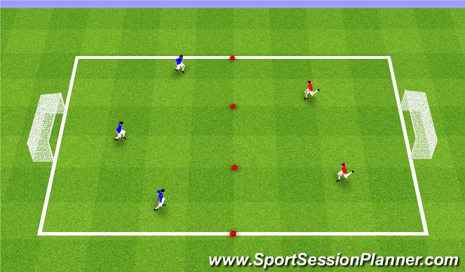 Football/Soccer Session Plan Drill (Colour): Stage 3