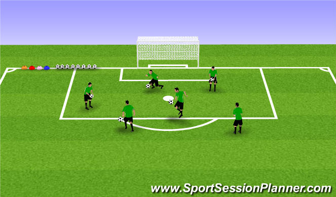 Football/Soccer Session Plan Drill (Colour): Arrival