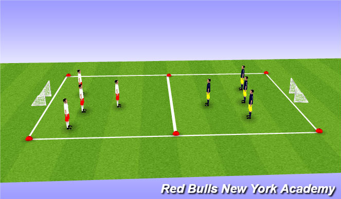 Football/Soccer Session Plan Drill (Colour): Conditioned Game