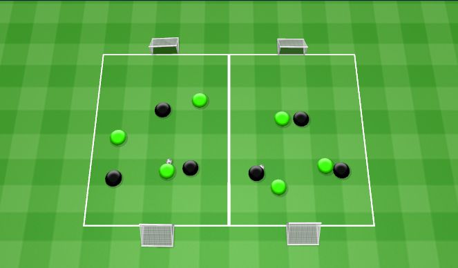 Football/Soccer Session Plan Drill (Colour): Arrival Games