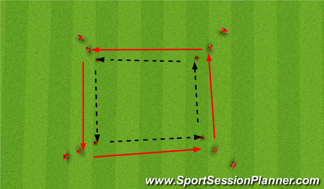 Football/Soccer Session Plan Drill (Colour): Dutch Square