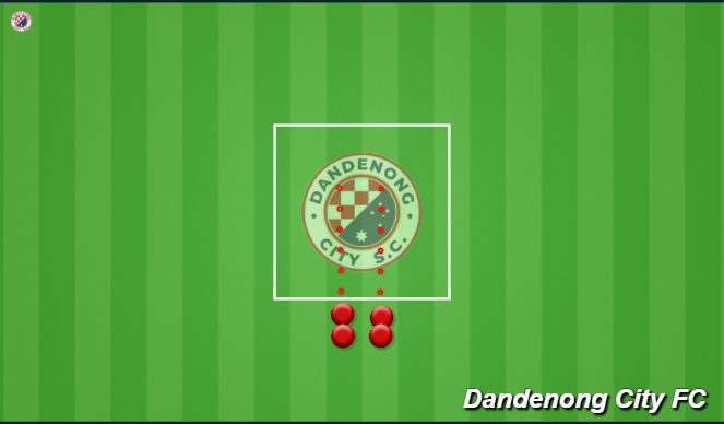 Football/Soccer Session Plan Drill (Colour): Basic warm up 