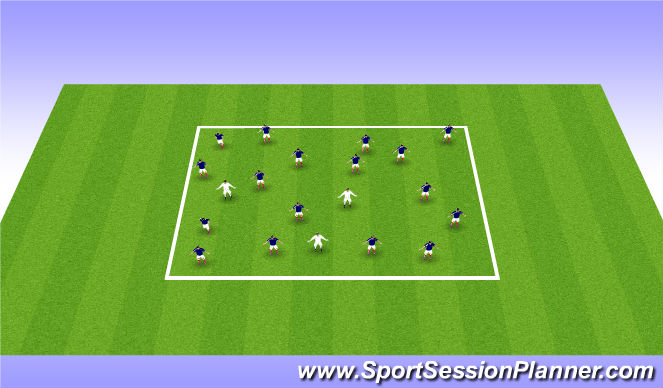Football/Soccer Session Plan Drill (Colour): Tunnel Tig
