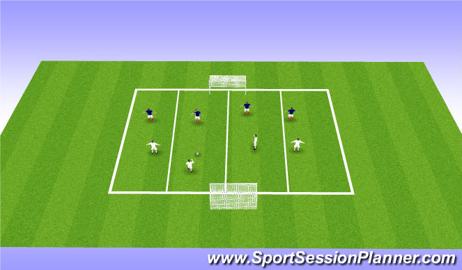 Football/Soccer Session Plan Drill (Colour): Conditioned Game 2