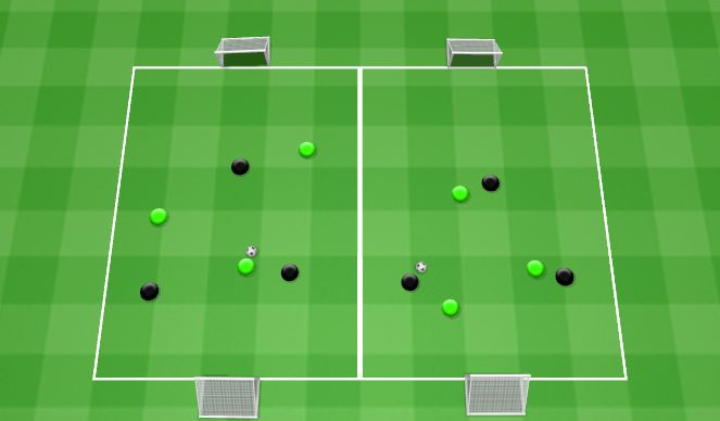 Football/Soccer Session Plan Drill (Colour): Arrival Games