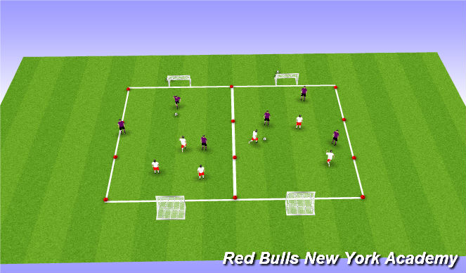 Football/Soccer Session Plan Drill (Colour): Small Sided Tournament