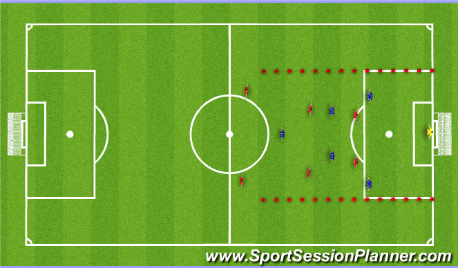 Football/Soccer Session Plan Drill (Colour): Training Game