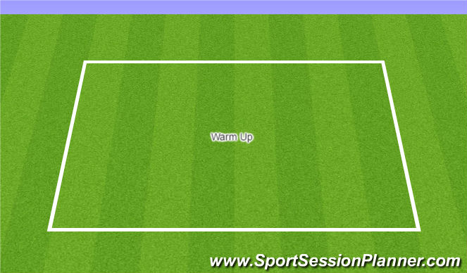 Football/Soccer Session Plan Drill (Colour): Warm Up