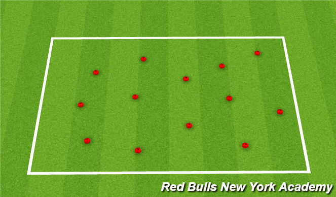 Football/Soccer Session Plan Drill (Colour): Warm Up